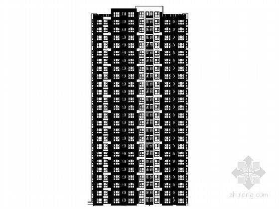 9层塔式住宅建筑施工图资料下载-[天津]某小区二十四层塔式住宅建筑施工图（5、9号楼）