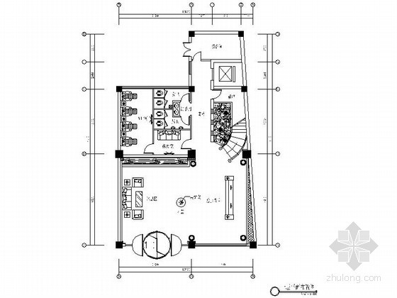 sketch会所平面图资料下载-[陕西]某精品养生会所总平面图