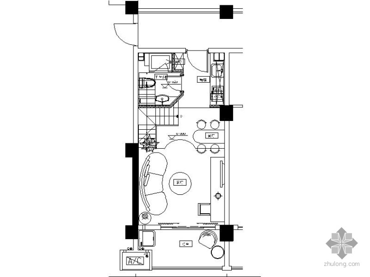 一居电气图资料下载-[江苏]某单身公寓样板房施工图