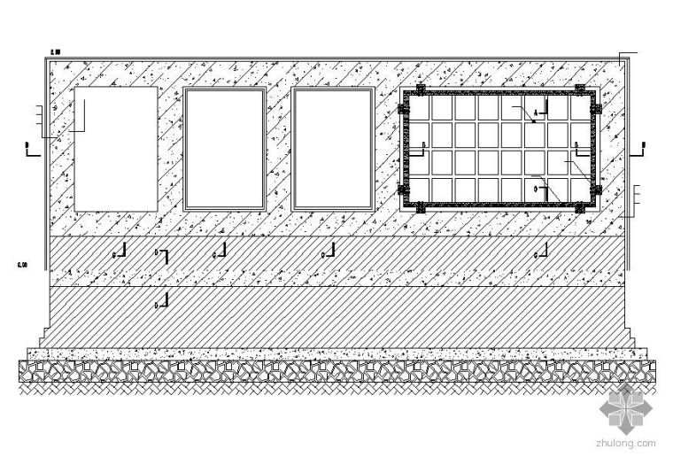 入口矮景墙施工图资料下载-景墙花坛施工图