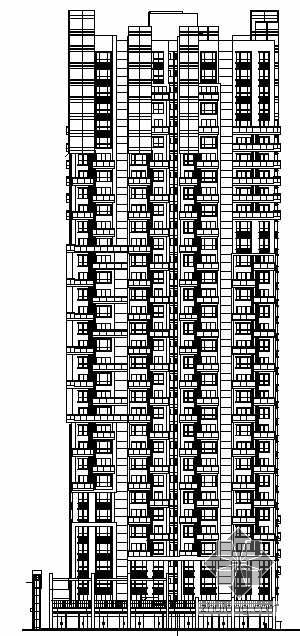 单元式住宅楼一梯三户资料下载-[成都]某国际城小区住宅楼建筑结构水电通建筑施工图