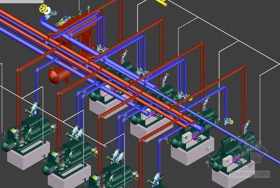 制冷系统3D模型- 