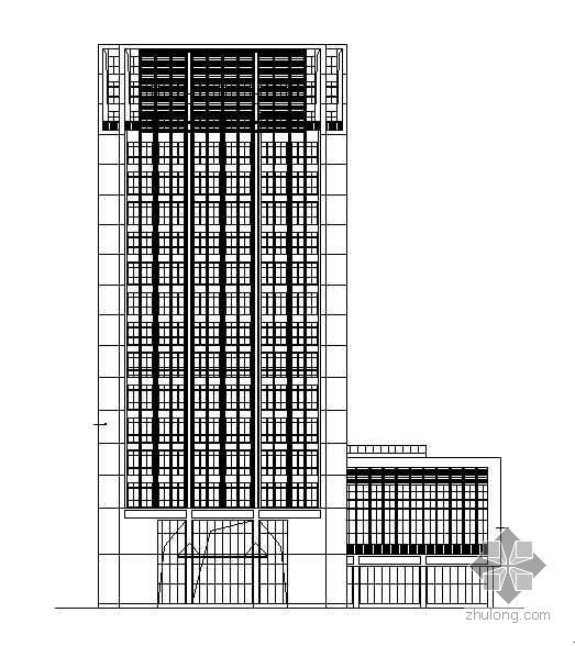 某市二层门诊楼建筑设计资料下载-苏州某十六层军供站办公楼建筑设计方案图