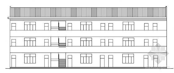 初中教学楼建筑设计资料下载-某初级中学教学楼建筑方案图