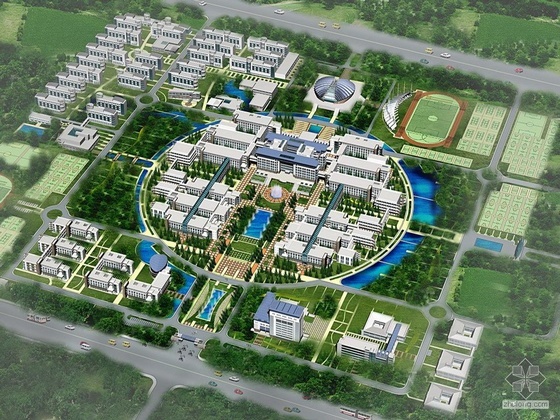 山地学院规划设计资料下载-郑州工程学院规划设计文本