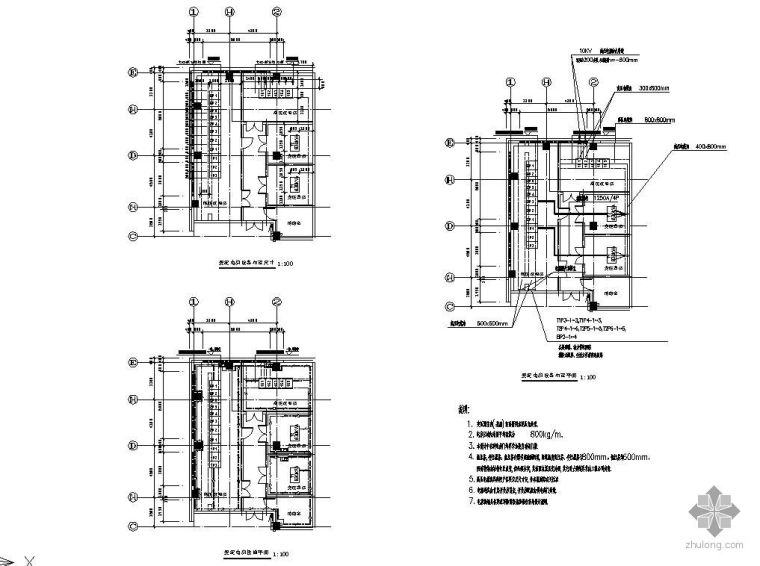 变配电房平面图资料下载-变配电房平面图