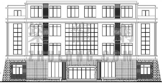某市税务局六层办公楼建筑资料下载-南川市某税务局办公楼建筑方案图