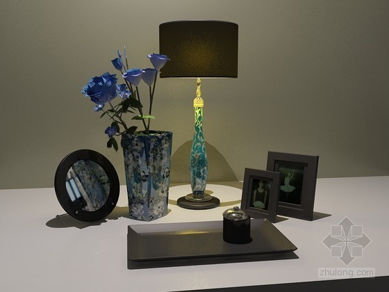 摆设品3d模型下载资料下载-欧式装饰品3D模型下载