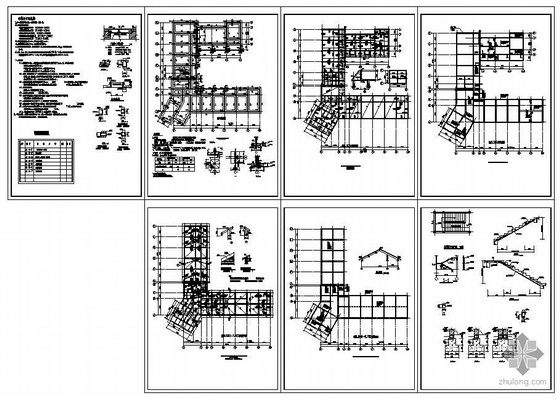 办公楼制冷站设计资料下载-云南某警务站办公楼结构图