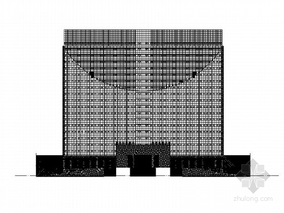 现代高层双塔式办公楼资料下载-[江苏]高层框架结构式机关办公楼建筑施工图