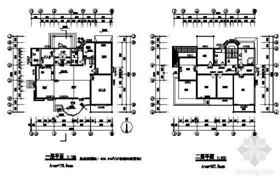 某二层单体别墅建筑方案图-3