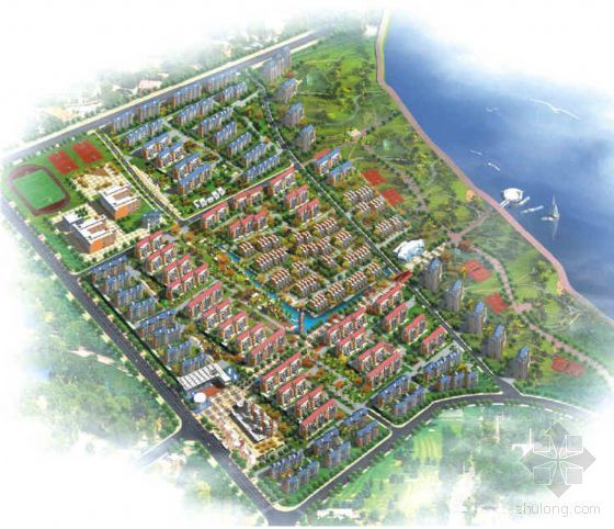 小区总体模型设计资料下载-江西南昌小区景观规划设计方案