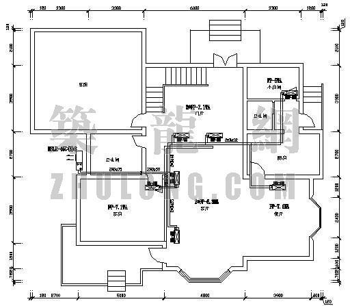 花卉热泵空调设计资料下载-某别墅地源热泵空调设计图