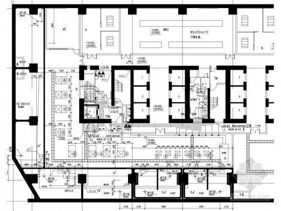 超高层办公平面CAD图资料下载-[广东]超高层办公楼给排水消防施工图（气体灭火）