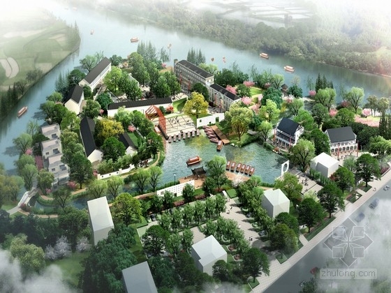 风景大门设计资料下载-[杭州]“金石文化”的特色旅游度假风景区景观规划设计方案