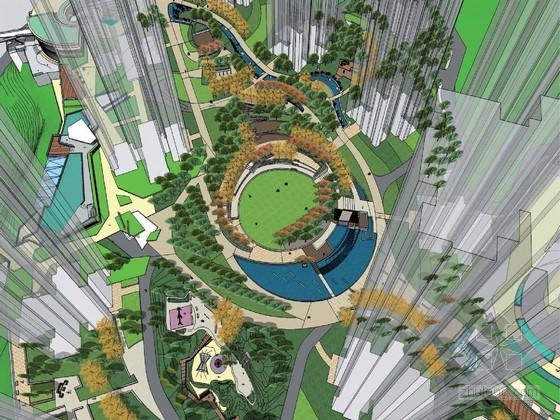 重庆居住规划资料下载-[重庆]现代休闲居住区景观规划设计方案