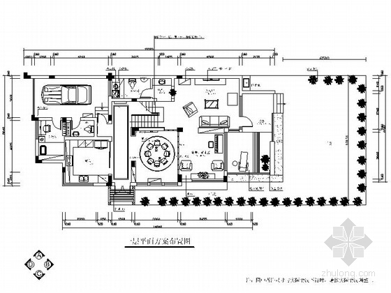洋房住宅案例资料下载-温馨双层洋房住宅装修施工图
