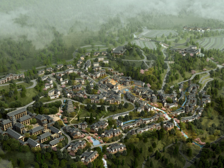 养生谷概念规划城市设计资料下载-[湖北]恩施大峡谷旅游小镇概念规划设计