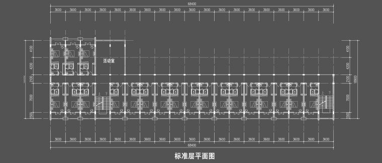 [江西]现代风格新余仙女湖中学规划设计方案文本（JPG）-教师公寓标准层平面图