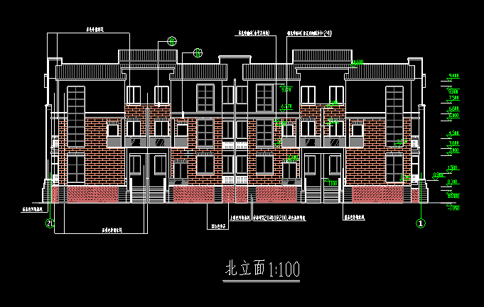 泰禾杭州院子建筑施工图资料下载-三层杭州精品排屋建筑施工图