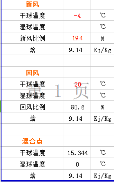 计算倾覆点资料下载-新风回风混合点计算软件