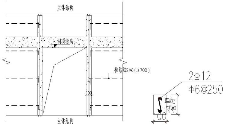 [天津]国际医院工程砌体施工方案（创鲁班奖）-与抱框柱相接的砌体不留马牙槎