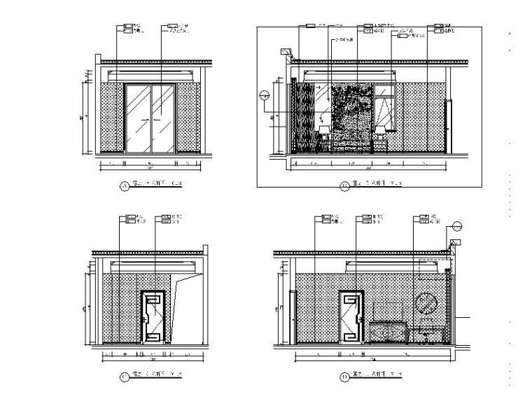 [青岛]某度假村别墅室内装修设计施工图-[青岛]某度假村别墅室内装修设计立面图