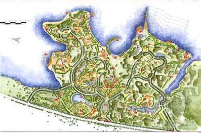 度假区景观CAD资料下载-某岛上度假区景观规划设计