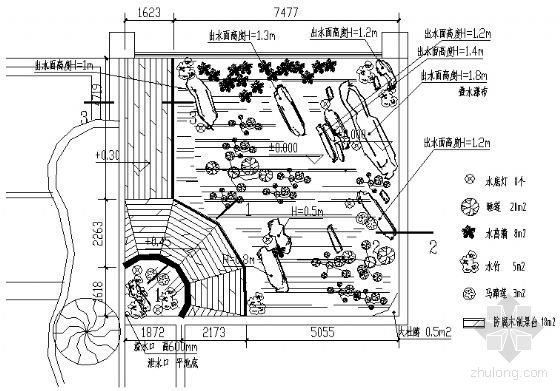 小区中庭水景资料下载-中庭水景详图