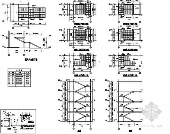 商场楼梯图纸资料下载-某商场楼梯构造详图