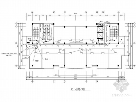 办公楼平面图设计图资料下载-办公楼电气施工设计图