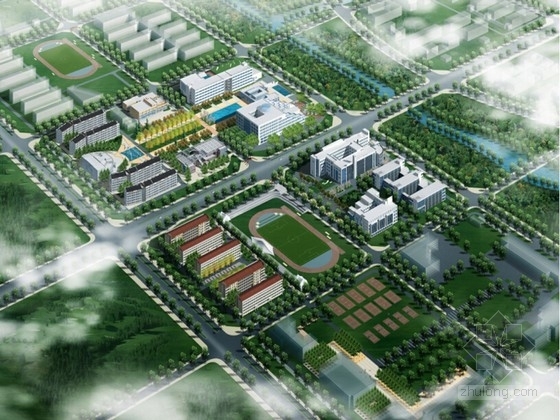 PS室外景观资料下载-[北京]大学校园分区室外景观绿地设计方案