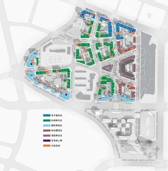[大连]城市综合体规划及单体设计方案文本(美国知名建筑事务所)-城市综合体分析图