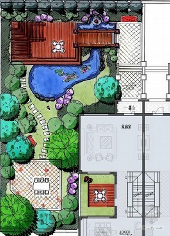 [唐山]瑞士风情小镇别墅景观概念设计方案-分区平面图