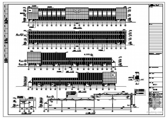 屋面水平支撑结构图资料下载-青岛某汽车零部件基地建设联合厂房建筑结构图