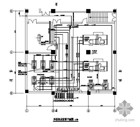 冷冻机房装修方案资料下载-冷冻机房完整施工图