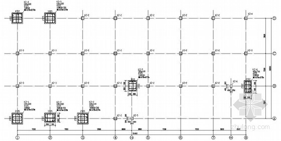 食堂结构设计总说明资料下载-[山西]矿井公司食堂框架结构设计图