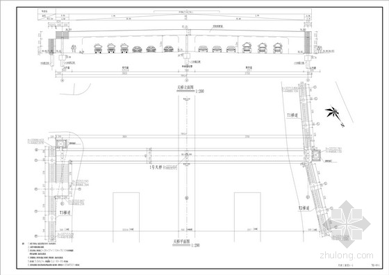 钢箱梁结构施工图资料下载-78米连续钢箱梁人行天桥全套施工图（62张）