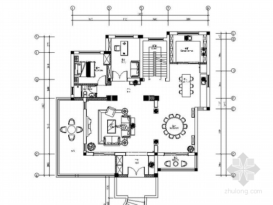 三层别墅全套建筑图纸资料下载-[浙江]精品欧式三层别墅全套施工图（含效果）