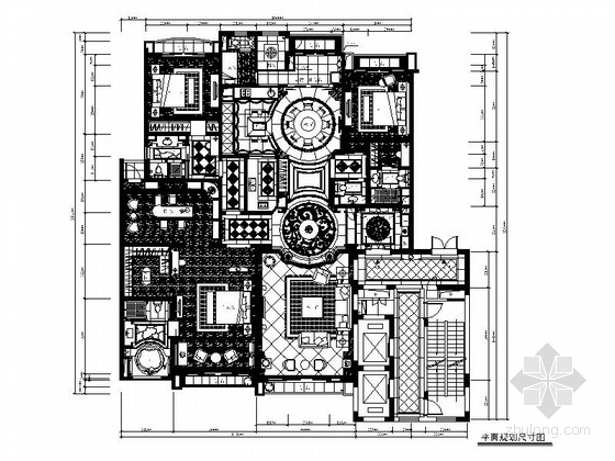 三室两厅两卫的样板间资料下载-[广州]某豪宅洋房四室两厅样板间室内装修图（含实景）