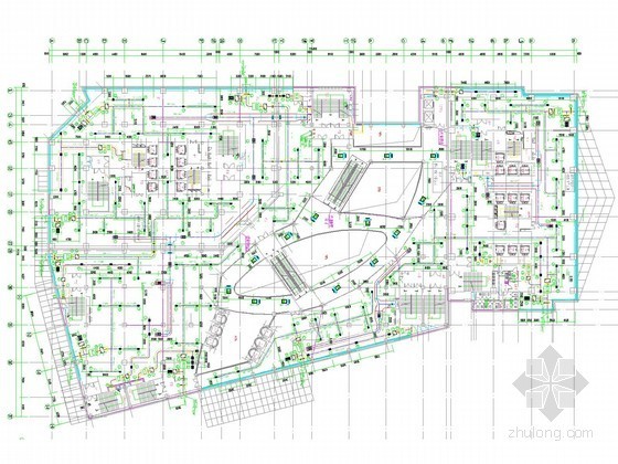 新疆酒店建筑方案文本资料下载-[新疆]超高层民用综合建筑空调通风及防排烟系统设计施工图（采暖设计）