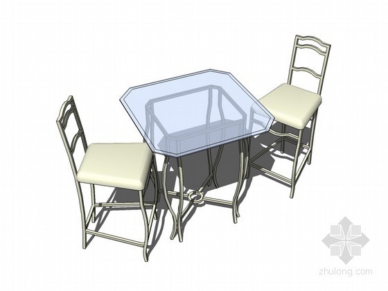 su模型两人桌椅资料下载-两人餐桌