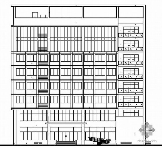 建筑创业资料下载-某创业大厦建筑结构防雷施工图（带节能设计）