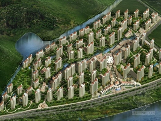 欧式住宅区入口景观cad资料下载-[福州]某欧式住宅区规划及单体设计方案文本（含CAD）