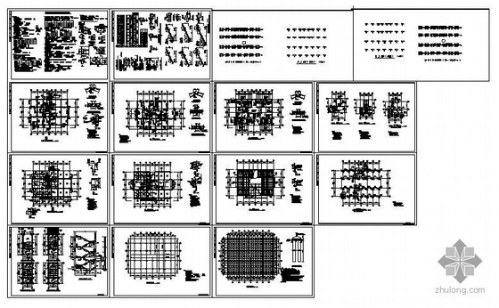宿舍楼建筑及结构图资料下载-临海某中学教师宿舍楼结构图