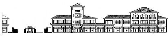 临街铺资料下载-某住宅区临街商铺建筑方案图