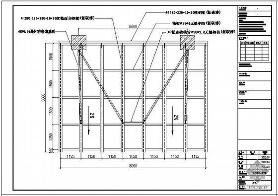 钢结构玻璃架资料下载-某钢结构玻璃雨篷结构设计图