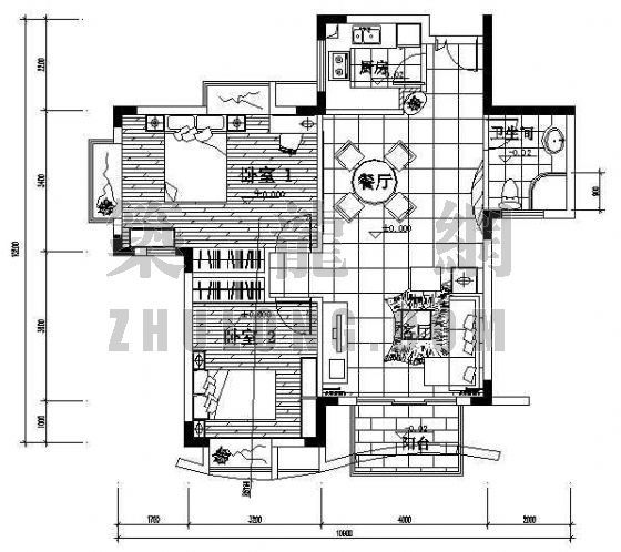 家装户型建筑施工图资料下载-住宅家装施工图