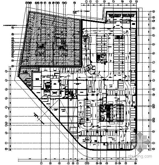 甲级写字楼大堂室内设计资料下载-某甲级写字楼安防布点图