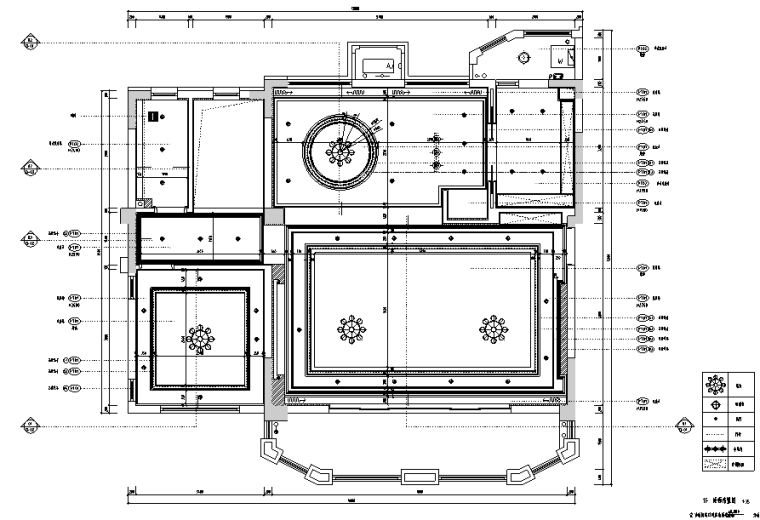 两侧欧式别墅施工图效果图资料下载-高级灰空间别墅设计施工图（附效果图）